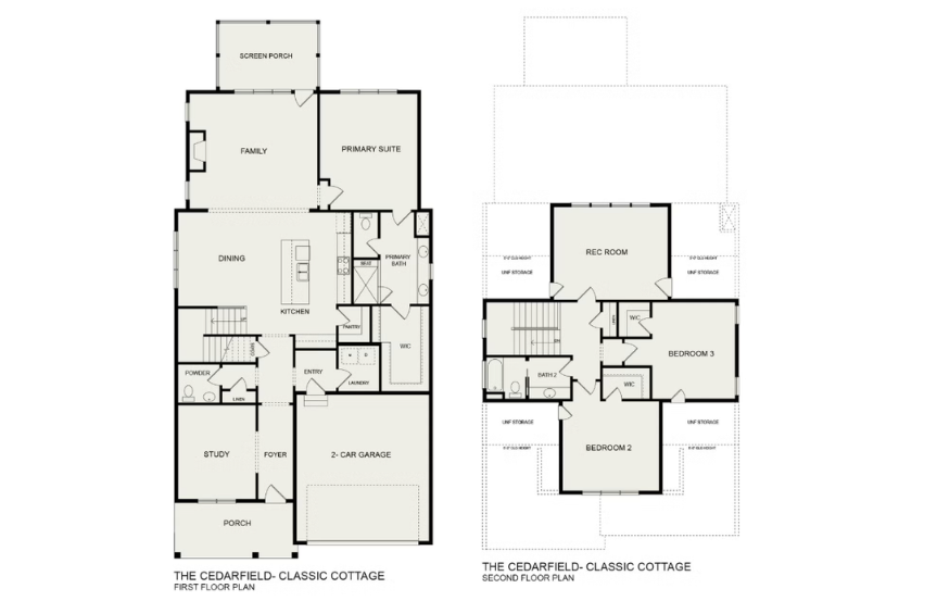 Cedarfield Floorplans