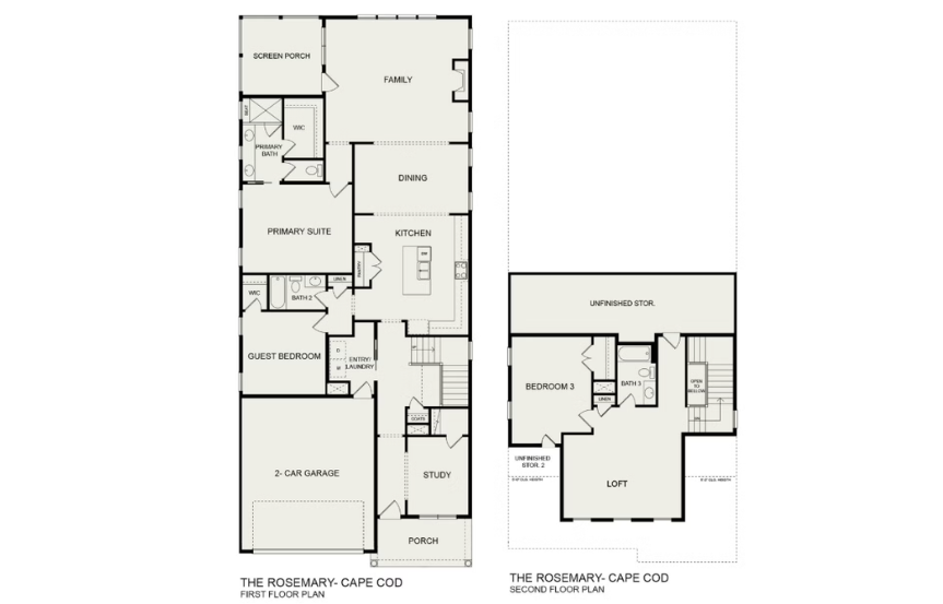 Rosemary Floorplans