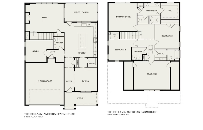 Bellamy Floorplans